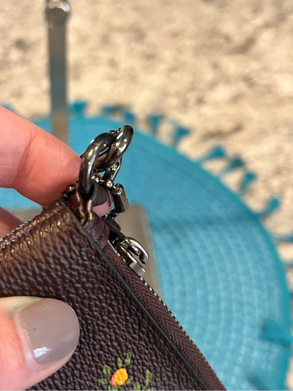 Coach Floral Wristlet with Hangtag - Picture 7 of 14
